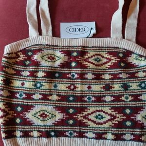 Cider sz.S knit crop top